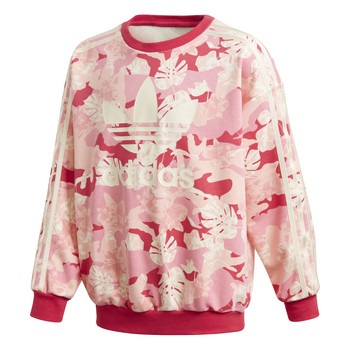 Clothing Girl Sweaters adidas Originals CREW Pink