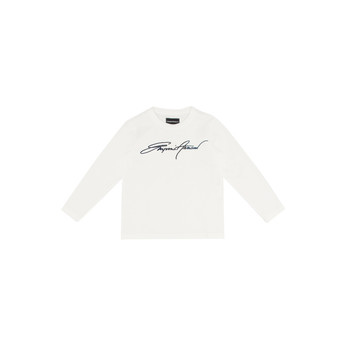 Clothing Boy Long sleeved tee-shirts Emporio Armani 6H4TJN-1JTUZ-0101 White
