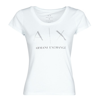 Clothing Women Short-sleeved t-shirts Armani Exchange 8NYT83 White