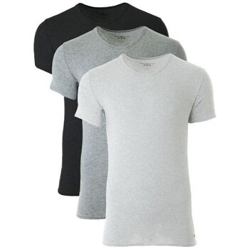 Clothing Men Short-sleeved t-shirts Tommy Hilfiger 3PAK Black, Grey, White