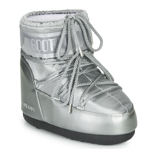Shoes Women Snow boots Moon Boot MOON BOOT CLASSIC LOW GLANCE Silver