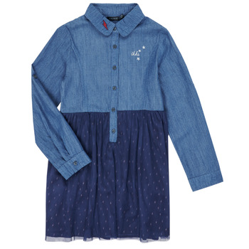Clothing Girl Short Dresses Ikks XR30122 Blue
