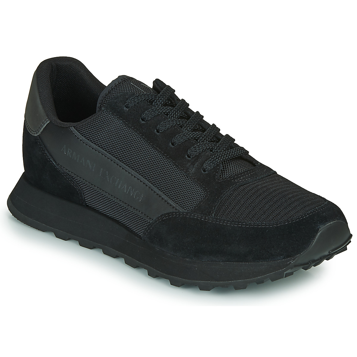 armani exchange  xv263-xux083  men's shoes (trainers) in black