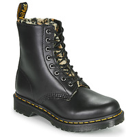 Shoes Women Mid boots Dr Martens 1460 SERENA FLUFF Black / Leopard