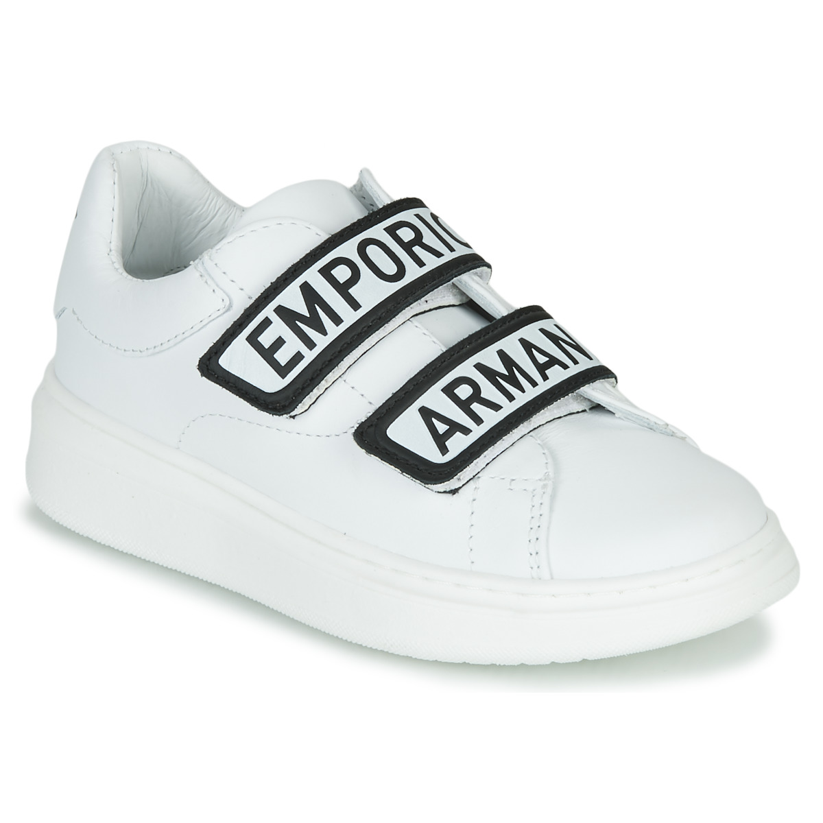 emporio armani  xyx007-xcc70  boys's children's shoes (trainers) in white