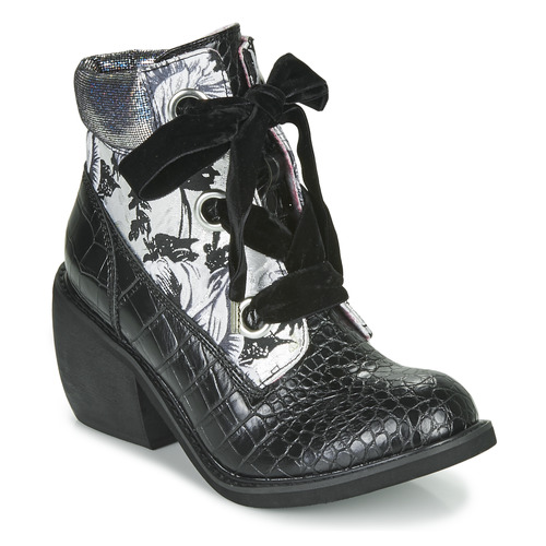 Shoes Women Mid boots Irregular Choice SCARPER Black