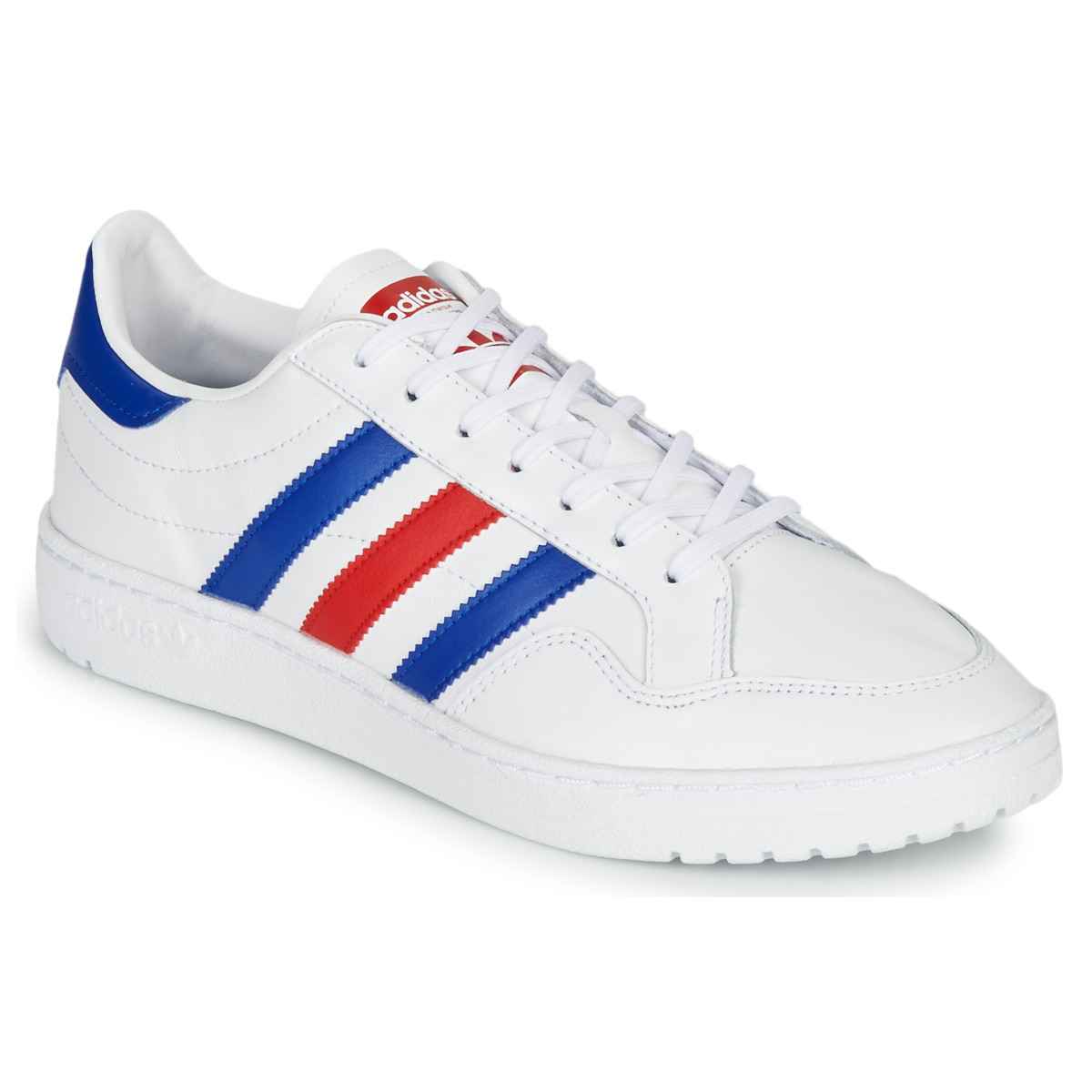 Shoes Low top trainers adidas Originals TEAM COURT White / Blue / Red