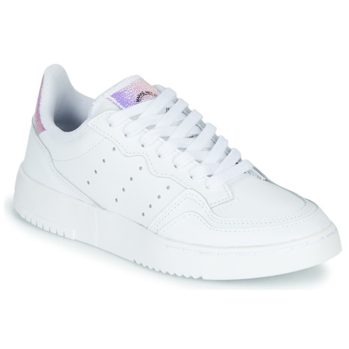 Chromatic background Booth adidas Originals SUPERCOURT J White - Shoes Low top trainers Child £ 99.99