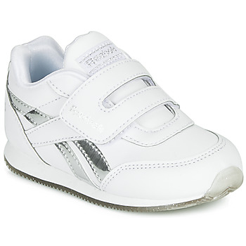 Reebok Classic  REEBOK ROYAL CLJOG  girls's Children's Shoes (Trainers) in White. Sizes available:4 toddler,4.5 toddler,5.5 toddler,7 toddler,7.5 toddler,8.5 toddler,5.5 toddler,6.5 toddler,5 toddler,8 toddler,3.5 toddler,9 toddler,7 toddler