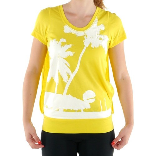 Clothing Women Short-sleeved t-shirts adidas Originals SW CU Ssl Yellow
