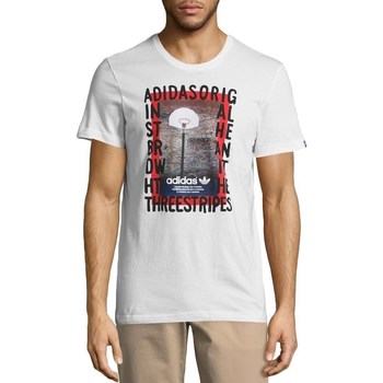 Clothing Men Short-sleeved t-shirts adidas Originals Originals Graphic Streetball White