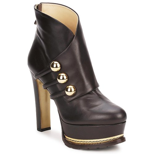 Shoes Women Ankle boots Moschino MA2104 Dark / Brown