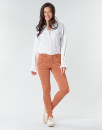 Clothing Women 5-pocket trousers Cream HOLLY CR TWILL Brown