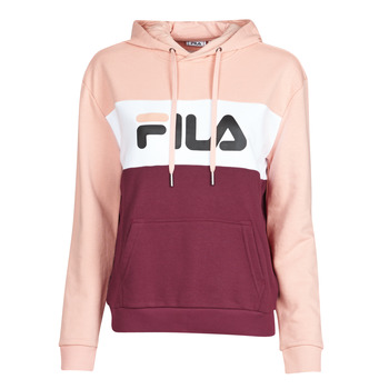 Clothing Women Sweaters Fila LORI HOODY Pink / White