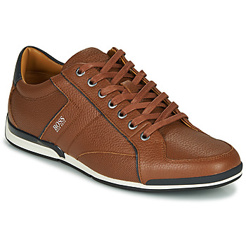 Shoes Men Low top trainers BOSS SATURN LOWP TBPF1 Brown