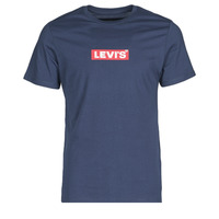 Clothing Men Short-sleeved t-shirts Levi's BOXTAB GRAPHIC TEE Blue