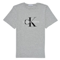 Clothing Children Short-sleeved t-shirts Calvin Klein Jeans MONOGRAM Grey
