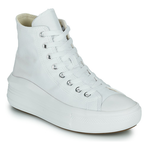 Shoes Women Hi top trainers Converse Chuck Taylor All Star Move Canvas Color Hi White