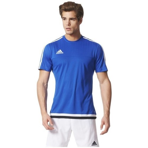 Clothing Men Short-sleeved t-shirts adidas Originals Tiro 15 Trg JS Blue