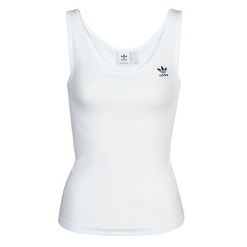 Clothing Women Tops / Sleeveless T-shirts adidas Originals TANK TOP White