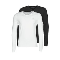 Clothing Men Long sleeved tee-shirts Kaporal VIFT Black-white