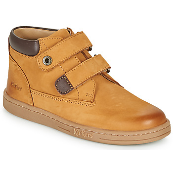 Kickers  TACKEASY  boys's Children's Mid Boots in Brown. Sizes available:1 kid
