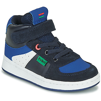 Kickers  BILBON MID  boys's Children's Shoes (High-top Trainers) in Blue. Sizes available:7.5 toddler