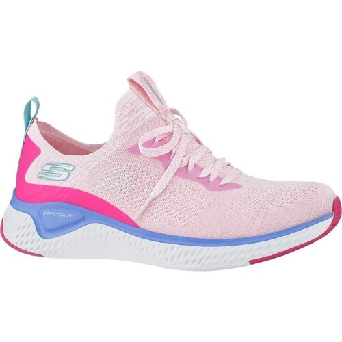 Shoes Women Low top trainers Skechers Solare Fuse Blue, Pink, White