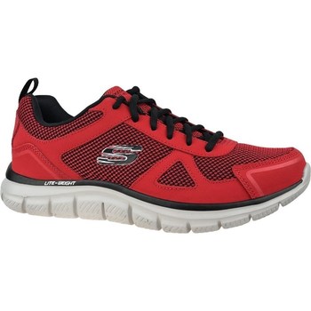 Shoes Men Low top trainers Skechers Track Bucolo Red, Black