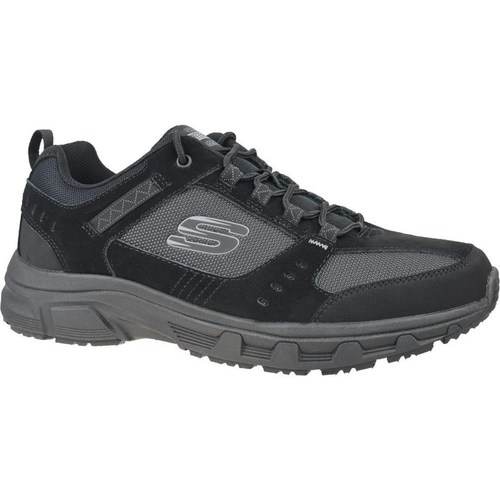 Shoes Men Walking shoes Skechers Oak Canyon Graphite, Black