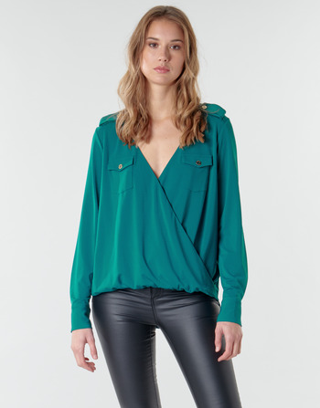 Clothing Women Tops / Blouses Marciano SALLY CREPE TOP Green
