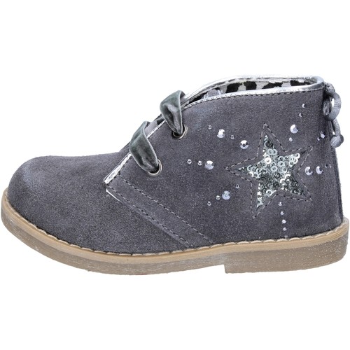 Shoes Girl Ankle boots Didiblu AD979 Grey