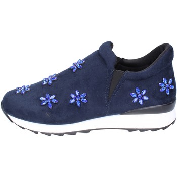 Shoes Girl Slip-ons Holalà BR386 Blue