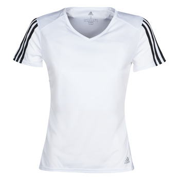 Clothing Women Short-sleeved t-shirts adidas Performance RUN IT TEE 3S W White