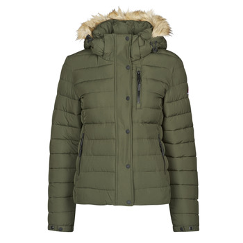 Superdry  CLASSIC FAUX FUR FUJI JACKET  women's Jacket in Green. Sizes available:S,M,L,XS