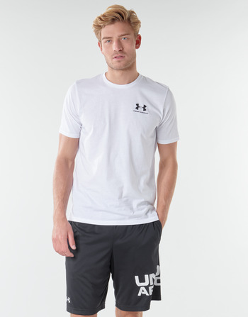 Clothing Men Short-sleeved t-shirts Under Armour SPORTSTYLE LEFT CHEST SS White