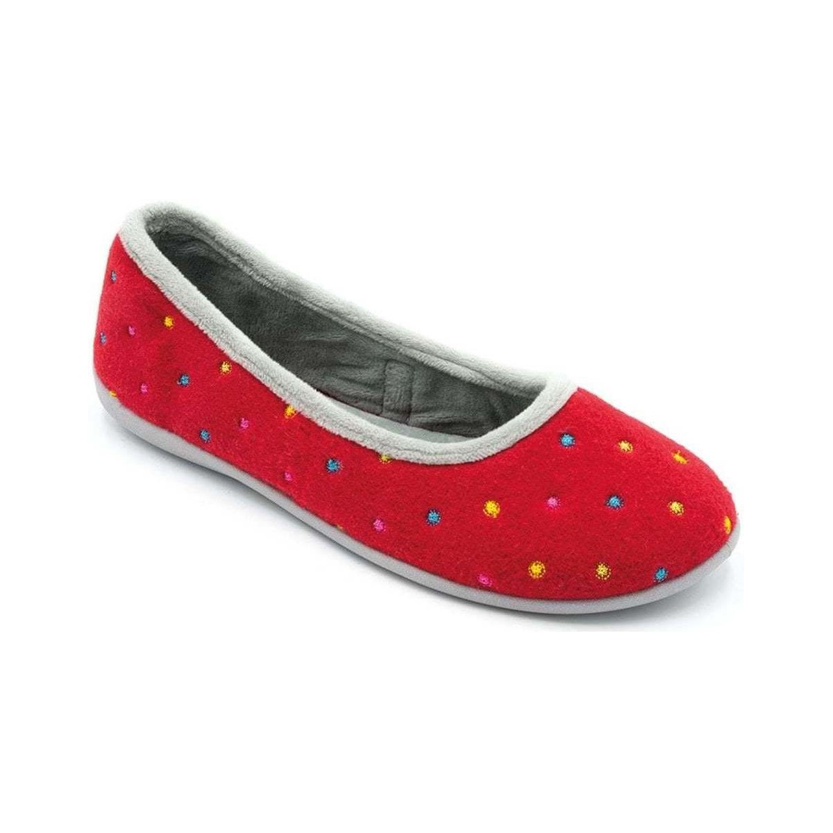 Shoes Women Slippers Padders Ballerina Womens Full Slippers Red