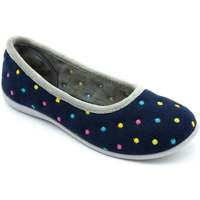 Shoes Women Derby Shoes & Brogues Padders Ballerina Womens Full Slippers blue