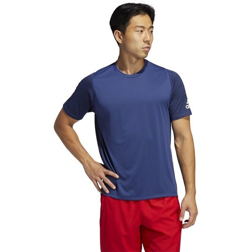 Clothing Men Short-sleeved t-shirts adidas Originals Training Blue, White