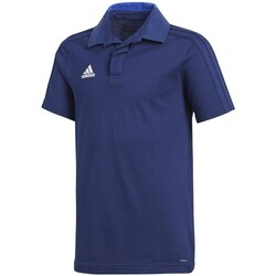 Clothing Boy Short-sleeved polo shirts adidas Originals Polo White, Navy blue