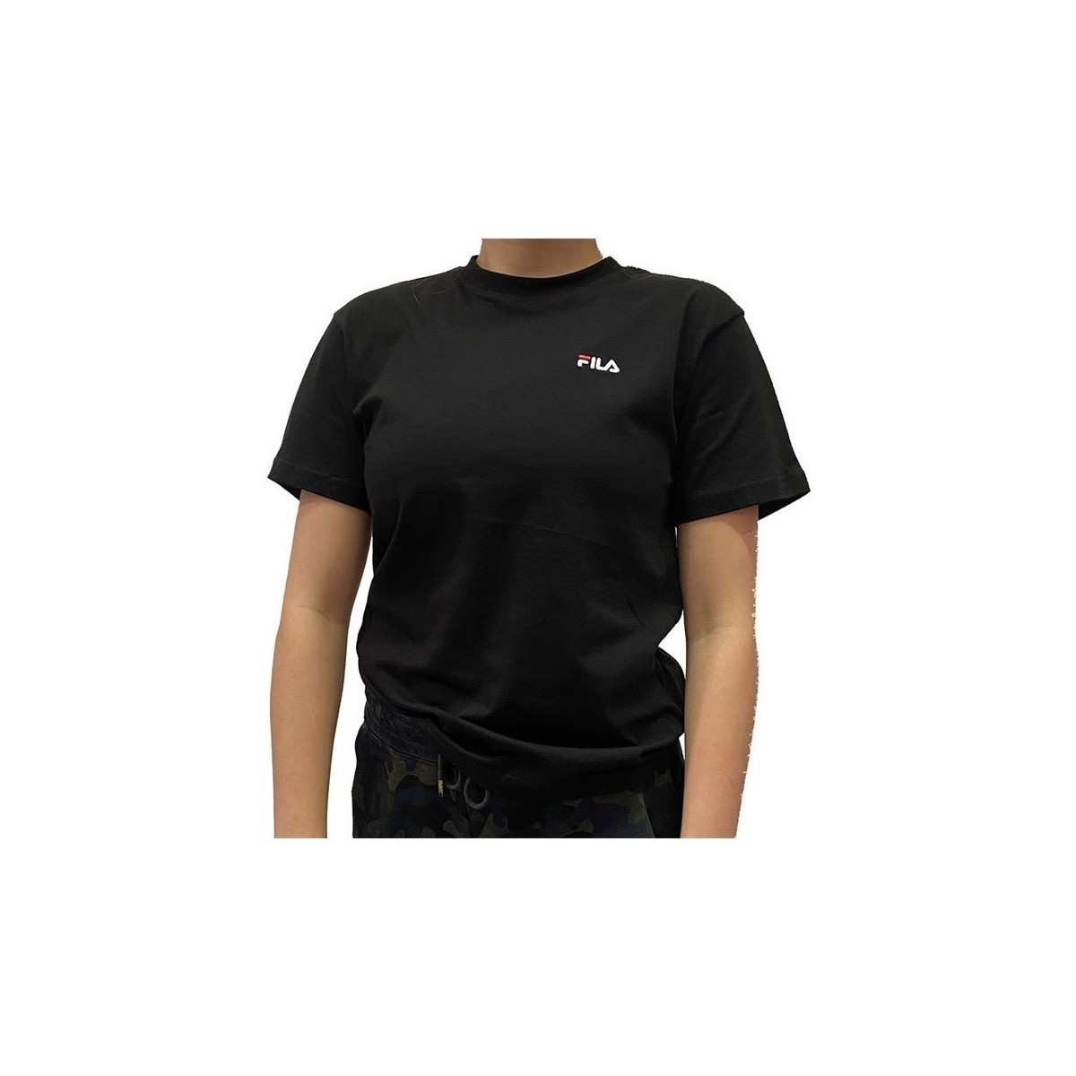 Clothing Women Short-sleeved t-shirts Fila Eara Tee Black