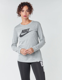 Clothing Women Long sleeved tee-shirts Nike W NSW TEE ESSNTL LS ICON FTR Grey