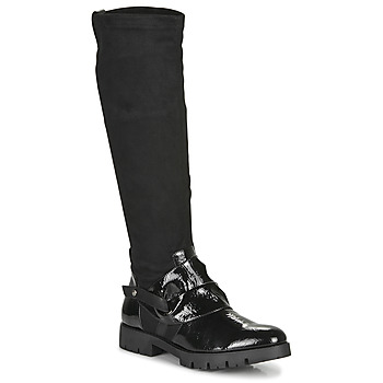 Shoes Women High boots Regard CANET V1 VERNIS NOIR Black