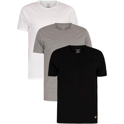 Clothing Men T-shirts & Polo shirts Lyle & Scott 3 Pack Maxwell Lounge Crew T-Shirts multicoloured