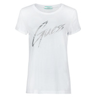 Clothing Women Short-sleeved t-shirts Guess SS CN IVONNE TEE White