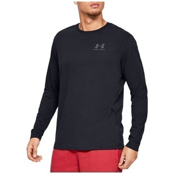 Clothing Men Short-sleeved t-shirts Under Armour Sportstyle Left Chest LS Black
