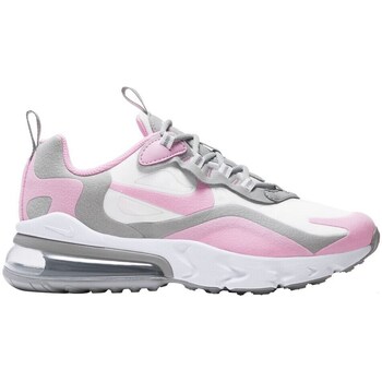 Shoes Children Low top trainers Nike Air Max 270 React Grey, Pink, White