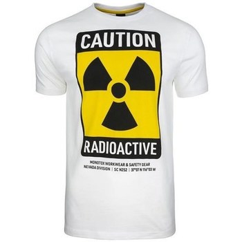 Clothing Men Short-sleeved t-shirts Monotox Radioactive Yellow, White