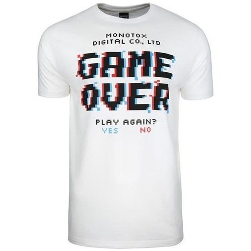 Clothing Men Short-sleeved t-shirts Monotox Game Over White