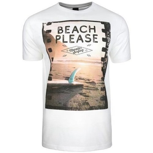 Clothing Men Short-sleeved t-shirts Monotox Beach White, Orange